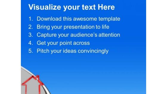 Red Home Icon PowerPoint Templates Ppt Backgrounds For Slides 0313