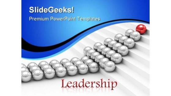 Red Leader Leadership PowerPoint Templates And PowerPoint Backgrounds 0711