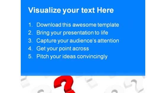 Red Question Mark Business PowerPoint Themes And PowerPoint Slides 0511