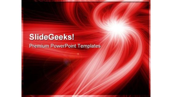 Red Rays Abstract PowerPoint Templates And PowerPoint Backgrounds 0711