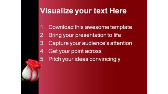 Red Rose Beauty PowerPoint Themes And PowerPoint Slides 0611