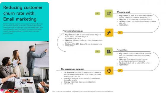 Reducing Customer Churn Rate With Email Marketing Implementing Strategies To Enhance Elements PDF Reducing Customer Churn Rate With Email Marketing Implementing Strategies To Enhance Elements PDF