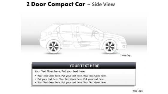 Reflective 2 Door Gray Car Side PowerPoint Slides And Ppt Diagram Templates