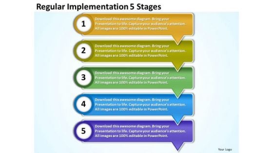 Regular Implementation 5 Stages Open Source Flowchart PowerPoint Slides Regular Implementation 5 Stages Open Source Flowchart PowerPoint Slides