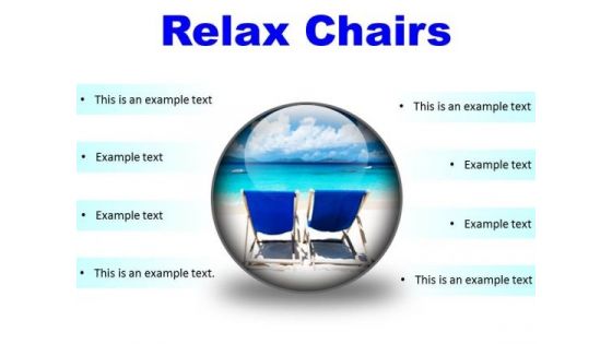 Relax Chairs Beach PowerPoint Presentation Slides C