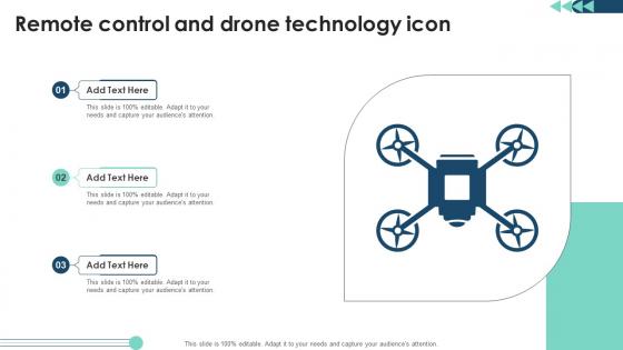 Remote Control And Drone Technology Icon Themes Pdf