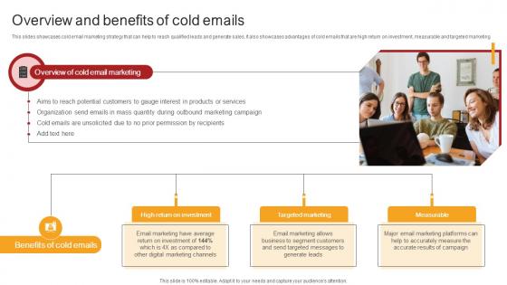 Remote Sales Plan For Overview And Benefits Of Cold Emails Strategy SS V Remote Sales Plan For Overview And Benefits Of Cold Emails Strategy SS V