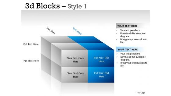 Render 3d Blocks 1 PowerPoint Slides And Ppt Diagram Templates