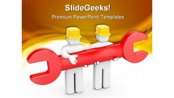 Repair Team Construction PowerPoint Templates And PowerPoint Backgrounds 0211