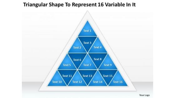 Represent 16 Variable In It Ppt Business Plan Templates PowerPoint