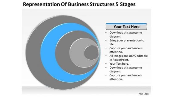 Representation Of Business Structures 5 Stages Ppt Plan PowerPoint Templates