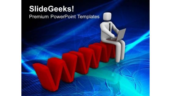 Representation Of Www Network PowerPoint Templates Ppt Backgrounds For Slides 0513