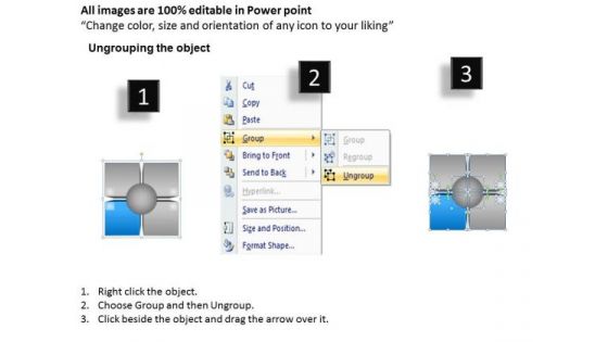 Represented Square Block With 4 Stages Ppt Marketing Business Plan Outline PowerPoint Slides