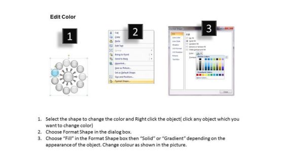Representing Diverging Circular Flow Chart Process PowerPoint Slides Slide03