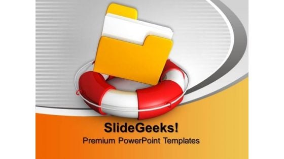 Rescue Circle With Folder Inside PowerPoint Templates And PowerPoint Themes 0912 Rescue Circle With Folder Inside PowerPoint Templates And PowerPoint Themes 0912