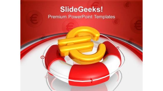 Rescue With Euro Sign Security PowerPoint Templates And PowerPoint Themes 1012 Rescue With Euro Sign Security PowerPoint Templates And PowerPoint Themes 1012