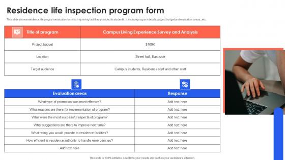 Residence Life Inspection Program Form Designs Pdf