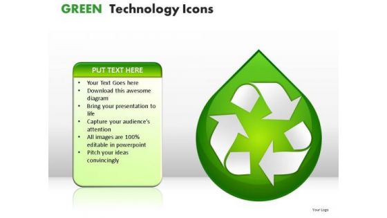 Resource Green Technology Icons PowerPoint Slides And Ppt Diagram Templates