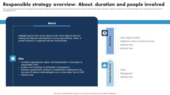 Responsible Strategy Overview About Duration Responsible Tech Guide To Manage Elements Pdf