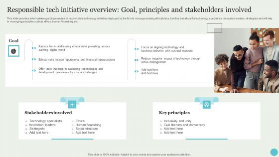 Responsible Tech Initiative Overview Goal Principles Crafting A Sustainable Company Portrait Pdf Responsible Tech Initiative Overview Goal Principles Crafting A Sustainable Company Portrait Pdf