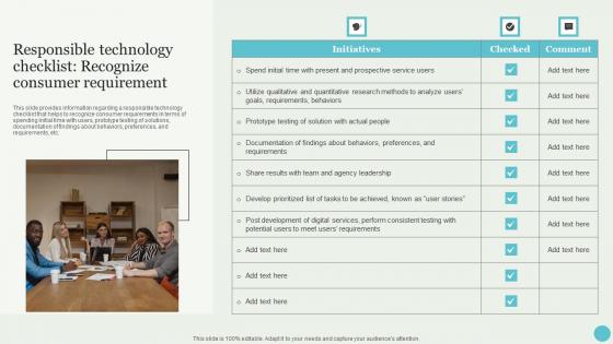 Responsible Technology Checklist Recognize Crafting A Sustainable Company Graphics Pdf Responsible Technology Checklist Recognize Crafting A Sustainable Company Graphics Pdf