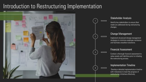 Restructuring Implementation Strategy Overview PPT Structure AT Slide03