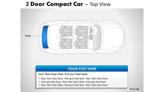 Revival 2 Door Blue Car Top PowerPoint Slides And Ppt Diagram Templates