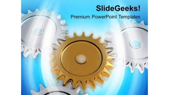 Right Gear Can Catalyze The Process PowerPoint Templates Ppt Backgrounds For Slides 0613