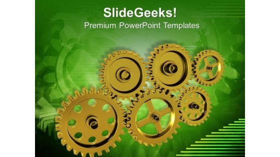 Right Gears Are Important For Financial Problem PowerPoint Templates Ppt Backgrounds For Slides 0713