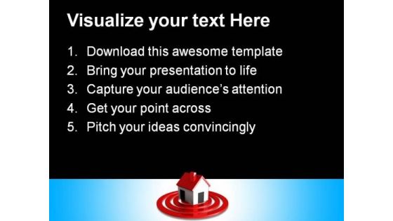 Right On Target Real Estate PowerPoint Templates And PowerPoint Themes 0812