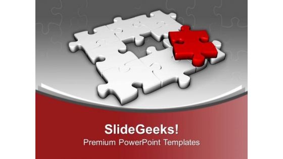 Right Solution Puzzle For Business Problem PowerPoint Templates Ppt Backgrounds For Slides 0413 Right Solution Puzzle For Business Problem PowerPoint Templates Ppt Backgrounds For Slides 0413