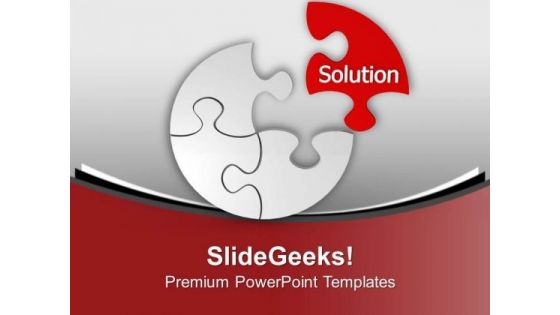 Right Solution To Solve Problem PowerPoint Templates Ppt Backgrounds For Slides 0313