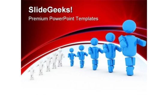 Right Way Leadership PowerPoint Templates And PowerPoint Backgrounds 0811