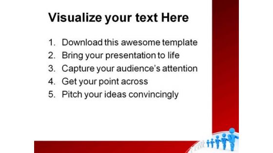 Right Way Leadership PowerPoint Themes And PowerPoint Slides 0811