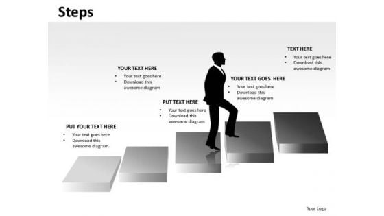 Rise Steps PowerPoint Slides And Ppt Diagram Templates