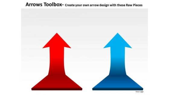 Rising Arrows Toolbox PowerPoint Slides And Ppt Diagram Templates