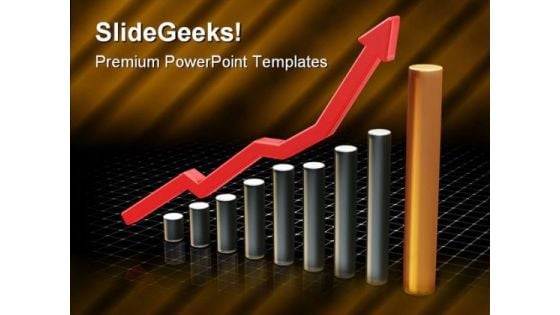 Rising Profit Business PowerPoint Templates And PowerPoint Backgrounds 0711