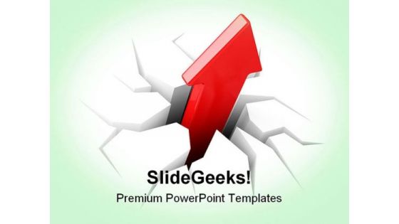 Rising Profits Business PowerPoint Themes And PowerPoint Slides 0411