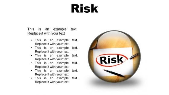 Risk Business PowerPoint Presentation Slides C