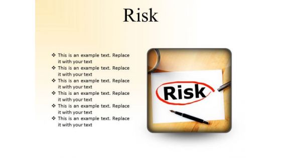 Risk Business PowerPoint Presentation Slides S