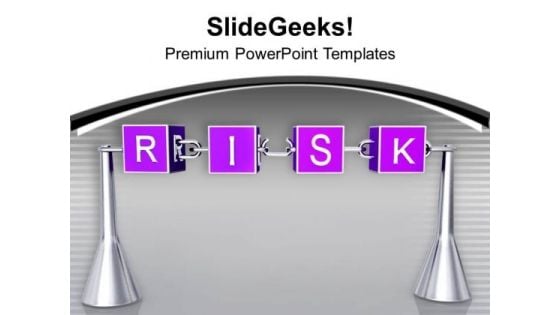 Risk Concept Symbol Business Theme PowerPoint Templates Ppt Backgrounds For Slides 0413