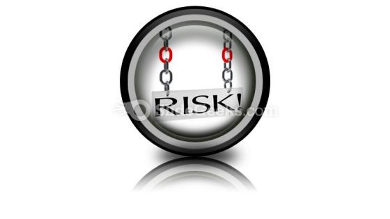 Risk Hanging PowerPoint Icon Cc