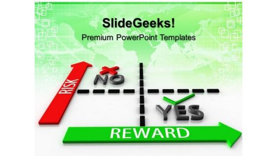 Risk Vs Reward Matrix Targets PowerPoint Templates And PowerPoint Themes 0612