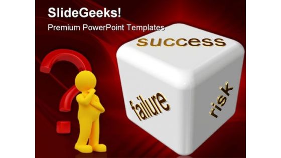 Risky Business Success PowerPoint Templates And PowerPoint Backgrounds 0211