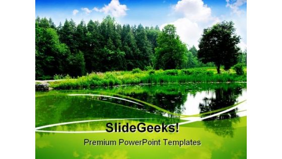 River Landscape Nature PowerPoint Templates And PowerPoint Backgrounds 0711