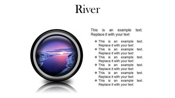 River Sunset PowerPoint Presentation Slides Cc