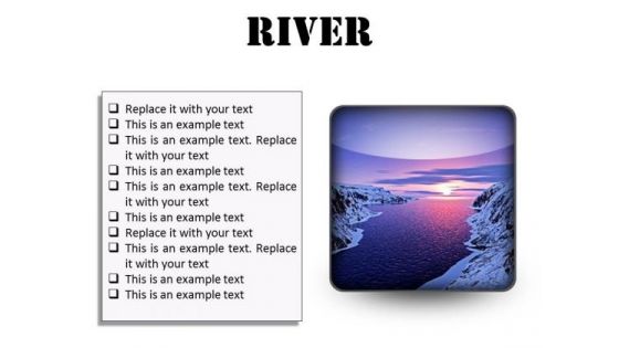 River Sunset PowerPoint Presentation Slides S