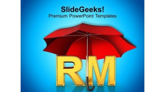 Rm Under Red Umbrella PowerPoint Templates Ppt Backgrounds For Slides 0113