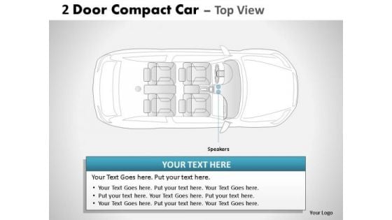 Road 2 Door Gray Car Top PowerPoint Slides And Ppt Diagram Templates