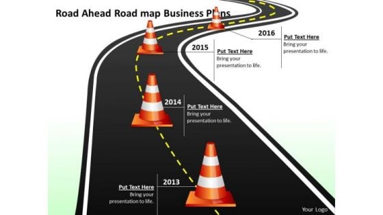 Road Ahead Road Map Business Plans PowerPoint Templates Ppt Slides Graphics